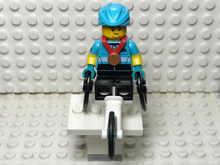 Wheelchair Racer, col22-12 Minifigure LEGO® Complete with stand and accessories  