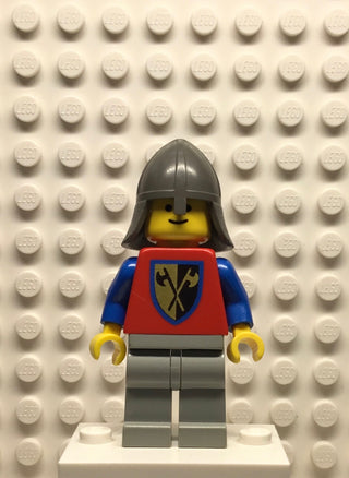 Crusader-Axe, Light Gray Legs, Dark Gray Neck-Protector, cas109 Minifigure LEGO®   