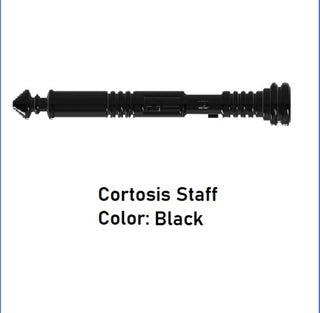 Custom Star Wars Cortosis Staff For LEGO Minifigures. Custom, Accessory BigKidBrix Black