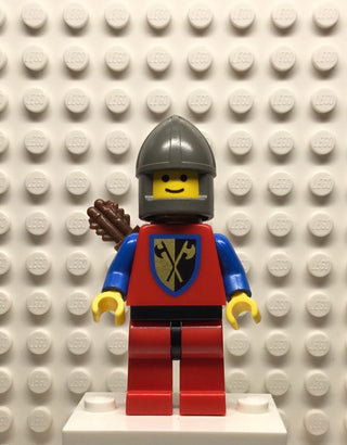 Crusader-Axe, Red Legs with Black Hips, Dark Gray Chin-Guard, Quiver, cas238 Minifigure LEGO®
