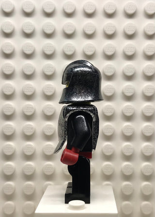 Knights Kingdom II, Shadow Knight, Speckle Black-Silver Armor and Helmet, cas271 Minifigure LEGO®