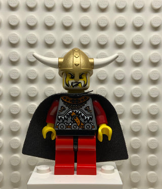 Viking Warrior 5a, Viking King - Black cape, vik005 Minifigure LEGO®
