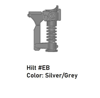 HILT #EB Model Custom Star Wars Lightsaber For LEGO Minifigures. Custom, Accessory BigKidBrix Grey