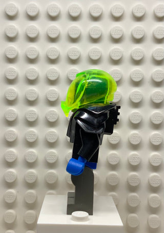Insectoids Zotaxian Alien - Male, Black and Blue with Silver Circuits, with Armor (Captain Wizer / Captain Zec), sp029 Minifigure LEGO®