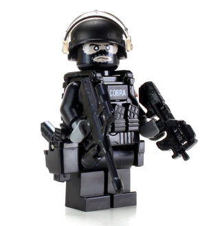 EKO COBRA Austrian Police Tactical Officer Custom Minifigure Custom minifigure Battle Brick   