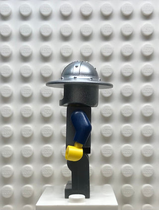 Fantasy Era, Crown Knight Scale Mail with Chest Strap, Helmet with Broad Brim, Brown Beard and Sideburns, cas381 Minifigure LEGO®