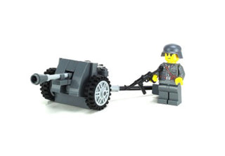 Pak 38 World War 2 German Artillery Custom Set Building Kit Battle Brick