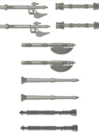 Royal Guard Metal Grey Weapon Pack Custom, Accessory BigKidBrix