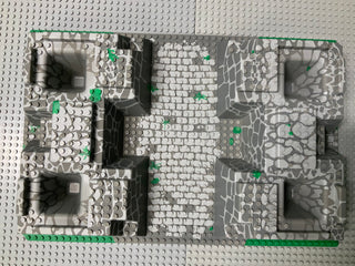 32x48 Raised Baseplate w/ 4 Corner Pits, Cobblestone, Rocks & Grass Pattern 30271pb01 LEGO® Part LEGO®