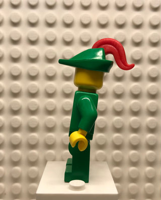 Forestman, Pouch, Green Hat, Red Plume, cas126 Minifigure LEGO®