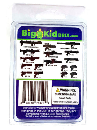 Trooper Black Blaster Pack Custom, Accessory BigKidBrix