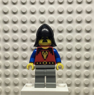 Dragon Knights - Knight 1, Light Gray Legs, Black Neck-Protector, cas014 Minifigure LEGO®