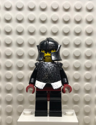 Knights Kingdom II, Shadow Knight, Speckle Black-Silver Armor and Helmet, cas271 Minifigure LEGO®