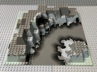 32x32 Raised Baseplate Canyon w/ Gray Underwater Pattern 6024px3 LEGO® Part LEGO®