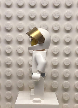 Mars Mission Astronaut with Angry Black Eyebrows and Messy Hair, mm009 Minifigure LEGO®