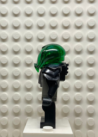 Insectoids Zotaxian Alien - Male, Gray and Black with Green Circuits and Silver Hoses, with Armor (Professor Webb / Locust), sp028 Minifigure LEGO®