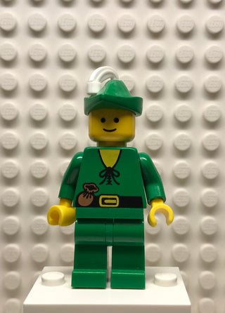 Forestman, Pouch, Green Hat, White Feather, cas124 Minifigure LEGO®