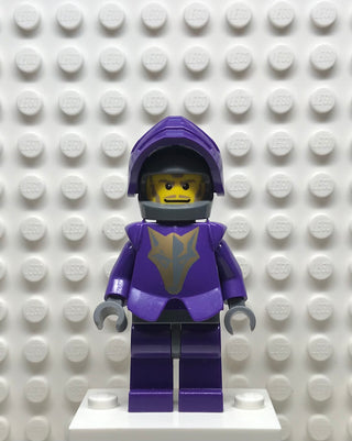 Knights Kingdom II, Danju with Gold Pattern Armor, Dark Bluish Gray Hips and Helmet, cas269 Minifigure LEGO® Minifigure Only, without sword or shield