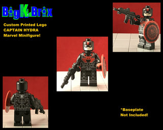 Captain Hydra Custom Printed & inspired Marvel Lego Minifigure. Custom minifigure BigKidBrix