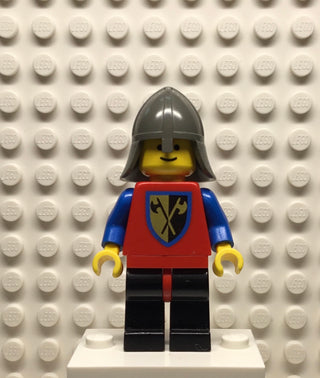 Crusader-Axe, Black Legs with Red Hips, Dark Gray Neck-Protector, cas105 Minifigure LEGO®   