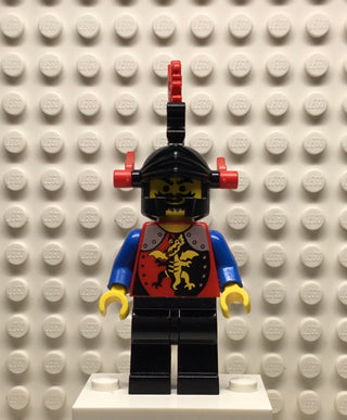 Dragon Knights, Knight 2, Black Legs, Black Dragon Helmet, Red Plumes, cas017 Minifigure LEGO®