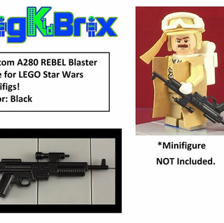 Custom Star Wars A280 Blaster For LEGO Minifigures. Custom, Accessory BigKidBrix