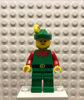 Forestman, Red, Green Hat, Yellow Plume, cas138 Minifigure LEGO®   