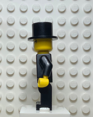 Lord Sam Sinister - Suit with 3 Buttons Black - Black Legs, Top Hat, adv038 Minifigure LEGO®