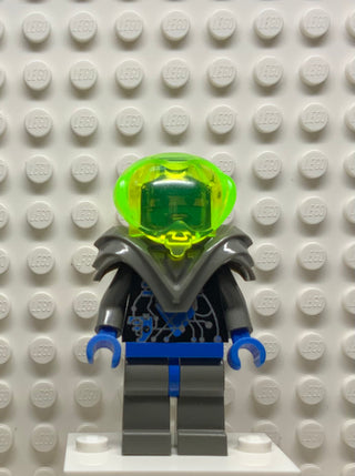 Insectoids Zotaxian Alien - Female, Gray and Blue with Silver Circuits, with Armor (Gypsy Moth / Navigator Sharp), sp026 Minifigure LEGO®
