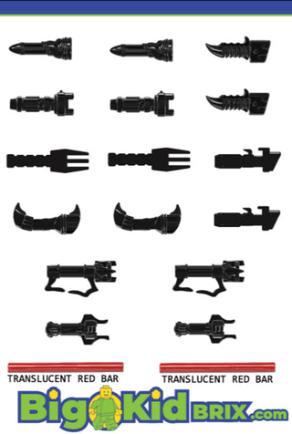 Dual Villain Black Hilt Pack Custom, Accessory BigKidBrix
