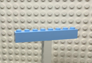 1x8 Brick, Lego® Part Number 3008 Bright Light Blue Part LEGO®   