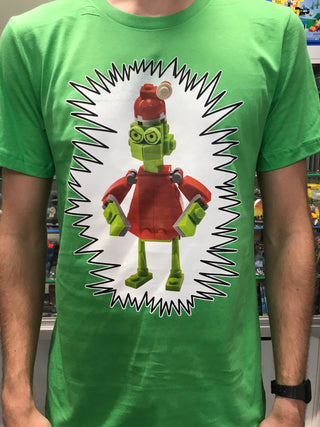 Grumpy Santa Green Premium T-shirt T-Shirt Atlanta Brick Co   