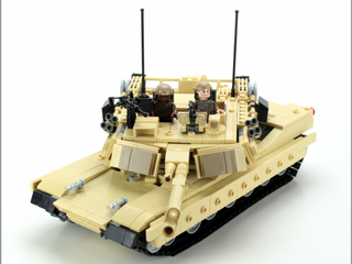 M1a2 Abrams Main Battle Tank Ultra Building Kit Battle Brick