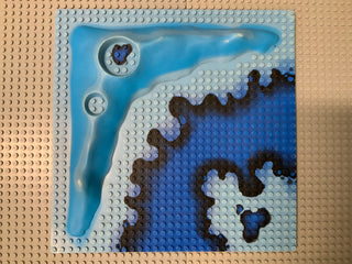 32x32 Raised Baseplate Crater Plate Underwater Pattern 3947bpx1 LEGO® Part LEGO®