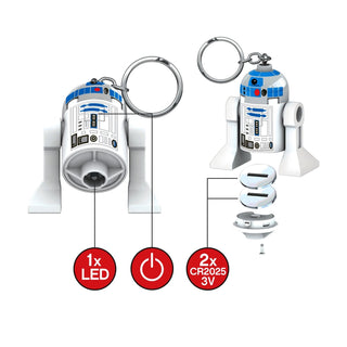 LEGO® R2-D2 Keychain LED Light 3” Keychain LEGO®