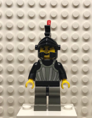Fright Knights, Knight 1, Black Dragon Helmet, Red 3-Feather Plume, cas250 Minifigure LEGO®