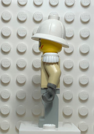 Baron von Barron with Pith Helmet and White Epaulettes, adv039 Minifigure LEGO®