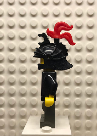 Fright Knights, Knight 1, Black Dragon Helmet, Red 3-Feather Plume, cas250 Minifigure LEGO®