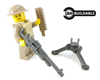 BRICKARMS Hotchkiss Mk1 M1909 + Ammo & Tripod Custom, Accessory Brickarms