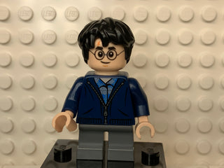Harry Potter - Dark Blue Zip Up, Dark Bluish Gray Short Legs, hp153 Minifigure LEGO®