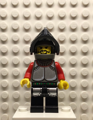 Knights Kingdom I, Knight 1, Dark Gray Helmet, Black Visor, cas036 Minifigure LEGO®