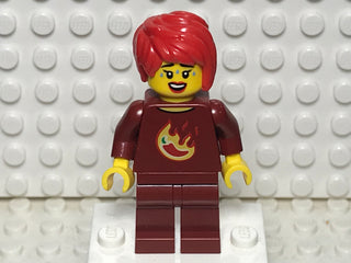 Chili Costume Fan, col22-2 Minifigure LEGO® Minifigure only, no stand or accessories  