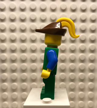 Forestman, Blue, Brown Hat, Yellow Plume, cas135 Minifigure LEGO®