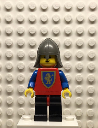 Crusader-Lion, Black Legs with Red Hips, Dark Gray Neck-Protector, cas112 Minifigure LEGO®