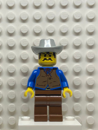 Cowboy, Blue Shirt, Flatnose Curry, ww013 Minifigure LEGO®