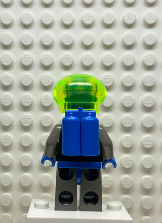 Insectoids Zotaxian Alien - Male, Gray and Blue with Silver Circuits and Hoses (Lieutenant Maverick), sp021 Minifigure LEGO®