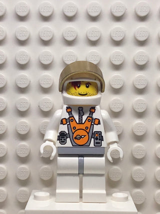 Mars Mission Astronaut with Red-Brown Hair over Eye and Stubble, mm008 Minifigure LEGO®