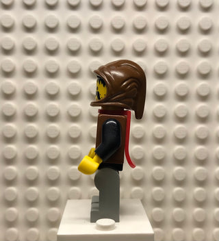 Wolfpack, Moustache, Black Arms and Light Gray legs, Brown Hood and Red Cape, cas252 Minifigure LEGO®