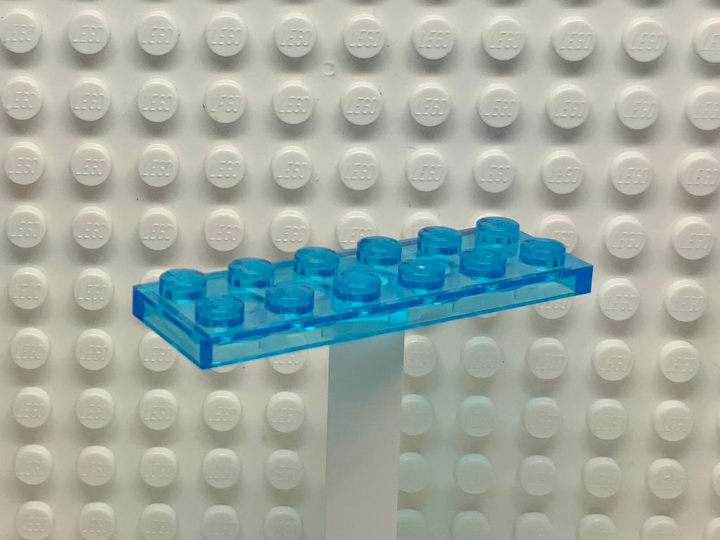 2x6 Plate Lego Part Number 3795 Trans Light Blue United Brick Co