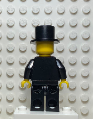Lord Sam Sinister - Suit with 3 Buttons Black - Black Legs, Top Hat, adv038 Minifigure LEGO®